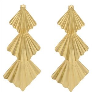 Brand New Adornia Fan Drop Earrings